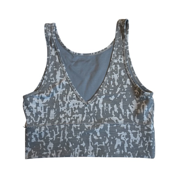 Lululemon Power Pivot Tank *Tough Heathered PU Black Asphalt Grey Size M W1CLES - Picture 2 of 2